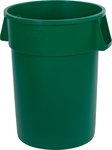 Bronco Round Color Coded Trash Can 44 Gallon Container  Green 34104409