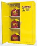Safety Storage Cabinet with Self Closing Doors 45 gallon size  yellow Model 4510