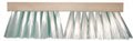 Street broom 16 inches wide white plastic 4.25 inch trim length in a hardwood block