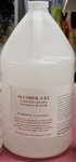Hand Sanitizer Gel with moisturizers. Ingredients over 70 percent Ethyl Alcohol by volume. Gallon bottle Made In USA