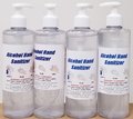 Hand Sanitizer gel with moisturizers. Pint bottles with pump dispenser. Over 65 percent Ethyl Alcohol by weight. Made in USA