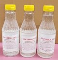 Alcohol Gel Sanitizer in a 16 ounces easy to use flip top bottle. Over 70 percent alcohol by volume. Made in USA
