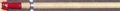 Wood handle with red tip no. AISD60  heavy duty handle 1 .125 inch thick 60 inches long