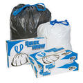 Draw String Trash Bags 45 Gallon Trash Bags 1.2 mil black  100 per case
