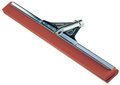 Floor squeegee 22 inches wide has 2 soft red neoprene blades heavy duty