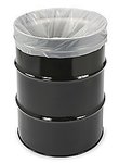 Trash bags clear 38 x 63 4 mil 55 gallon to 60 gallon drum liner 50 bags per roll