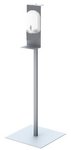 Stand with Automatic Liquid Hand Sanitizer Dispenser refillable tank White