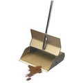 Lobby Dust Pan Steel Chrome Handle Self opening and closing lid. 12 inch wide x 10 inch deep 4066300