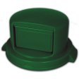 Dome Lid self closing strong plastic for 44 to 55 gallon cans or open top drums. Green