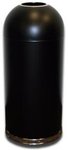 Open Top Trash Can or Round Top Trash Can 15 gallon Black  DOT15BLKGL