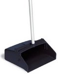 Lobby dust pan plastic 12 inches wide 10 inches deep with aluminum handle
