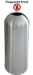 Open Top Trash Can Stainless Steel 15 gallon size with Chrome Base