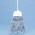 BROOM MAID PLASTIC FLAGGED TIP TRIM   WOOD HANDLE  SOLD BY THE DOZEN