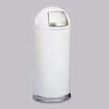 RECEPTACLE  DOME  TOP  STEEL 36 inches High  WHITE