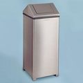 WASTEMASTER RECEPTACLE STAINLESS STEEL 24 GALLON WITH PLASTIC LINER