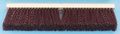 Floor Brush Push Broom Stiff Polypropylene Hardwood block with two threaded handle holes 18 inches wide