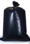 Trash bags black 33x40 22 micron super heavy duty high density bags 30 gallon to 33 gallon 250 per case