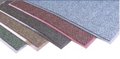 Chevron Polypropylene Scraper  on Vinyl floor mat with flat border 3 feet x 10 feet
