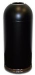 Round Open Top Trash Can Black 15 gallon capacity