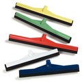 Floor Squeegee Color Coded Hygienic All Plastic Double Foam Blades 24 inch wide