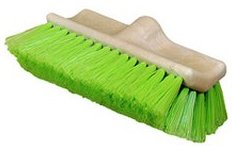 Nylon Car Wash Brush Green Bi level 10 inch wide