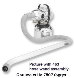 Number 463 38 inch or 96 cm long curved wand has a 30 degree curve on end of wand with 36 inch hose