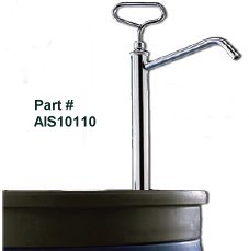 Stainless Steel Drum Pump Lift Action Delivers 8 oz per lift