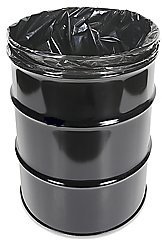Trash bags black 38 x 59  4 mil super super heavy trash bags 50 gallon to 55 gallon waste liner 50 per case