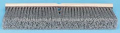 Push broom gray flagged trim 18 inches wide for fine particles No.3718 with metal tip handle