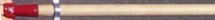 Wood handle with red tip no. AISD60  heavy duty handle 1 .125 inch thick 60 inches long