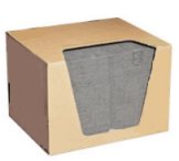 Universal Grey absorbent pads heavy weight 17 inch x 19 inch 100 per box