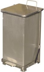 Step on trash can stainless steel 12 gallon with quiet closing lid