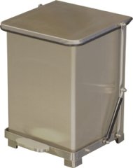 Step on trash can stainless steel 7 gallon with quiet closing lid