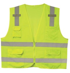 Surveyors Class 2 Safety Vest ANSI ISEA 107 2010 Lime VS281
