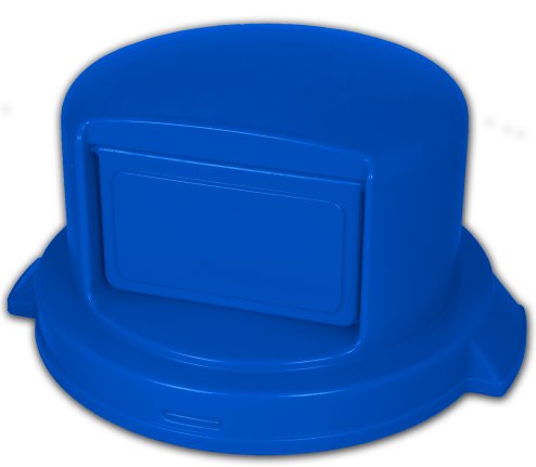 Dome Lid self closing strong plastic for 44 to 55 gallon cans or open top drums. Blue