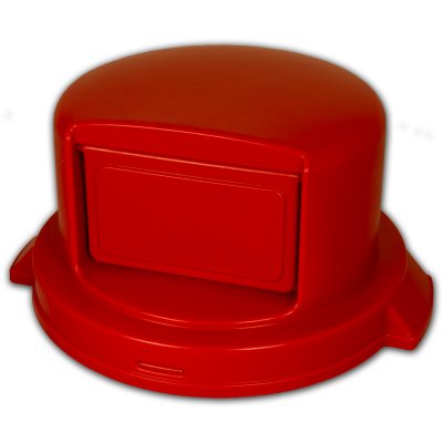 Dome Lid self closing strong plastic for 44 to 55 gallon cans or open top drums. Red