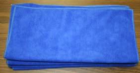 Microfiber cleaning cloths blue 16 x 16 highest quality 25 per pack