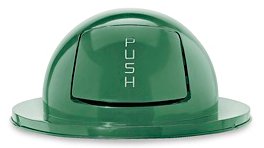 Steel Round top or Dome top drum lids green workers choice 44 to 55 gallon container size