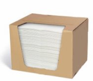Oil only white absorbent pads 15 inch X 19 inch heavy weight 100 per box