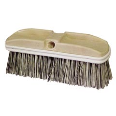 Truck wash brush grey flagged trim 2.5 inches long 10 inch block
