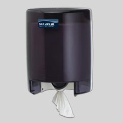 TOWEL DISPENSER FOR CENTER PULL TOWELS TRANS BLACK