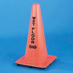WET FLOOR CONE ORANGE 18 inches high