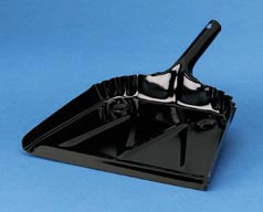 Metal dust pan black 12 inch wide