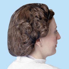 NYLON HAIR NET BLACK LARGE  100 per BAG