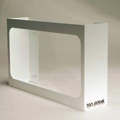 TRIPLE GLOVE DISPENSER WHITE ENAMEL