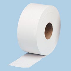 Tissue Jumbo 1000 feet rolls 12 EACH case 2 ply soft white