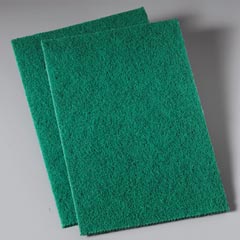 MEDIUM DUTY SCRUBBER PADS THIN GREEN