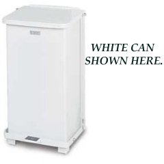 Square Step on Can Stainless Steel 12 gallon with plastic liner