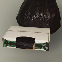 Trash bags black 50 x 48 1.5 mil  50 gallon to 60 gallon extra heavy duty trash bags 100 per case