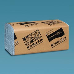 Windshield towels blue WYPALL L10 dri tone wiper